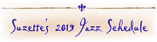Jazz Schedule