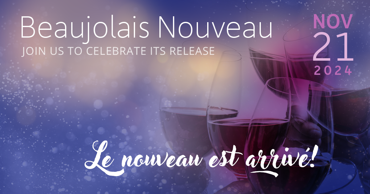 Beaujolais Nouveau wine in Wheaton