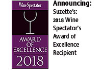 Wine Spectator Award of Excellence 2018